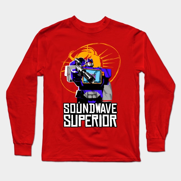 Soundwave Superior Long Sleeve T-Shirt by manoystee